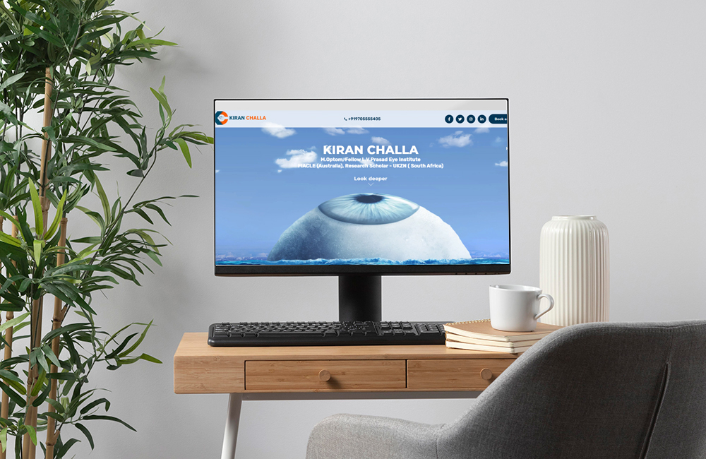 Optometrist Kiran Challa's Website Designed and Developed by Ai Surge