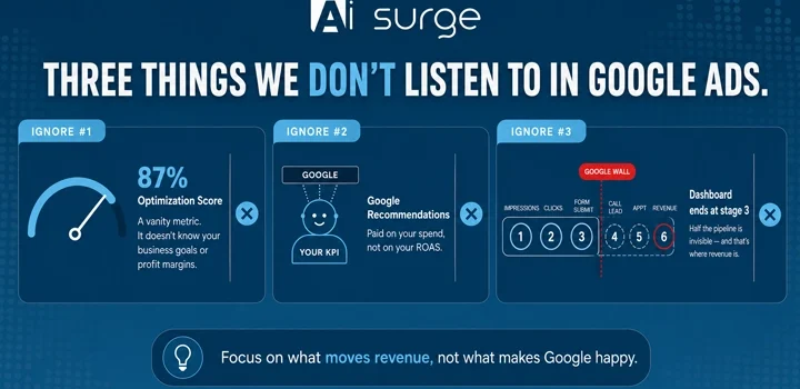 3 Things We Don’t Listen to in Google Ads